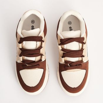 Tênis Trend Mix - TERRA/AMENDOA/OFF WHITE