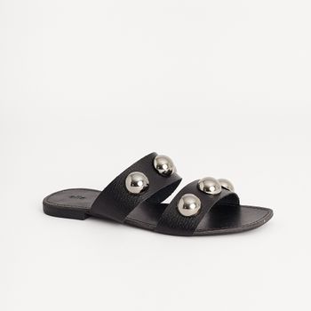 Rasteira com tachas - PRETA