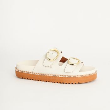 Papete Fivelas Oval - OFF WHITE