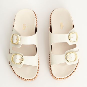 Papete Fivelas Oval - OFF WHITE