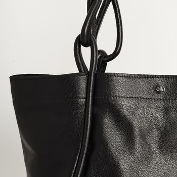 Bolsa Sacola Alça Trançada - PRETA