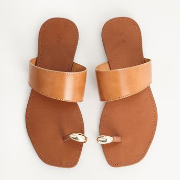 Rasteira Dedal Bold - CARAMELO