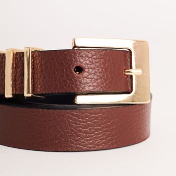 Cinto Couro Passador Triplo - TERRA