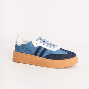 Tênis Jeans - AZUL/BRANCO