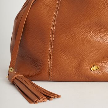 Bolsa Couro Trançada - CARAMELO