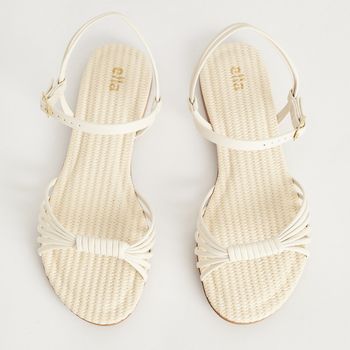 Rasteira Tiras - OFF WHITE