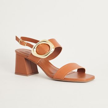 Sandália Fivela Luxo - CARAMELO