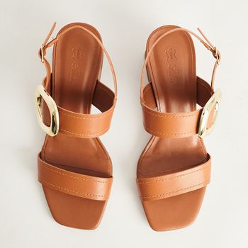 Sandália Fivela Luxo - CARAMELO