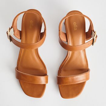 Sandália Casual Fivela - CAMEL