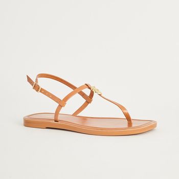 Rasteira Fio Enfeite Martelado - CAMEL