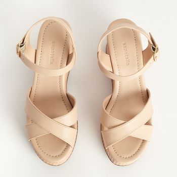 Anabela Casual Forrada - AMENDOA