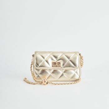 Bolsa Corrente Metalizada P - CHAMPAGNE