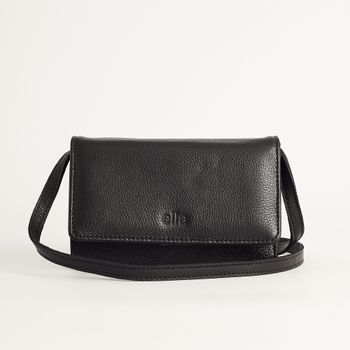 Bolsa Couro Compacta - PRETA