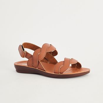 Papete Comfort Tiras Entrelaçadas - CARAMELO