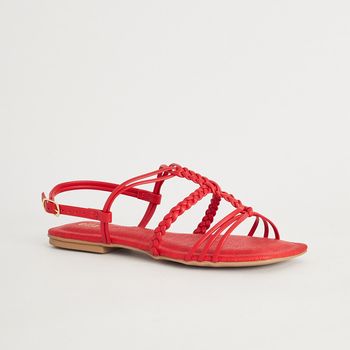 Rasteira Trançada - URUCUM