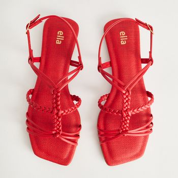 Rasteira Trançada - URUCUM