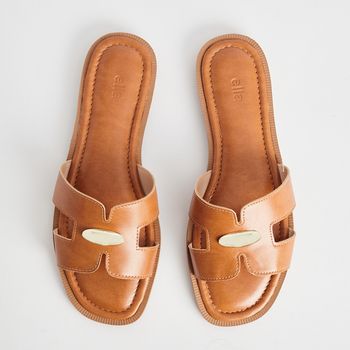 Rasteira H Detalhe Metálico - CAMEL