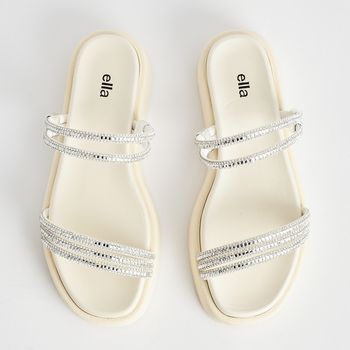 Papete Strass 2x1 - OFF WHITE