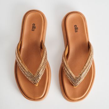 Papete Chinelo Glam - CARAMELO