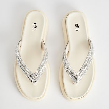 Papete Chinelo Glam - OFF WHITE