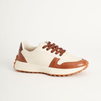 Tênis Urban Solado Tratorado - OFF WHITE/CARAMELO