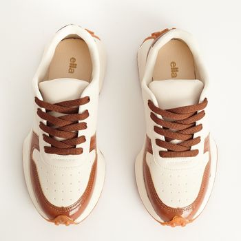 Tênis Urban Solado Tratorado - OFF WHITE/CARAMELO