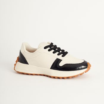 Tênis Urban Solado Tratorado - OFF WHITE/PRETA