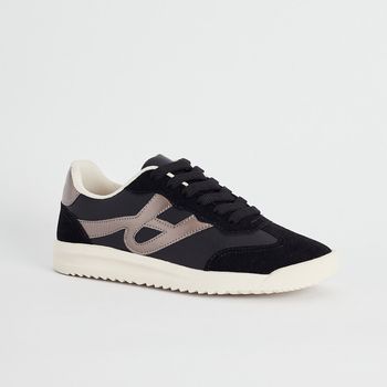 Tênis Mix Texturas - PRETA/ONIX