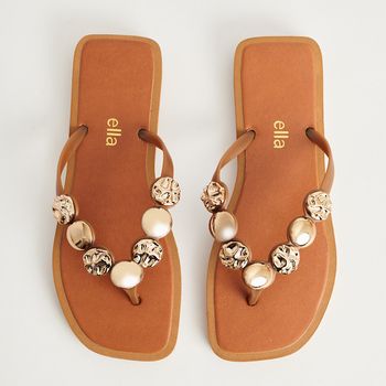 Chinelo Esferas Metálicas - CAMEL