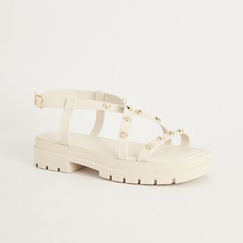 Papete Tratorada Tachas - OFF WHITE