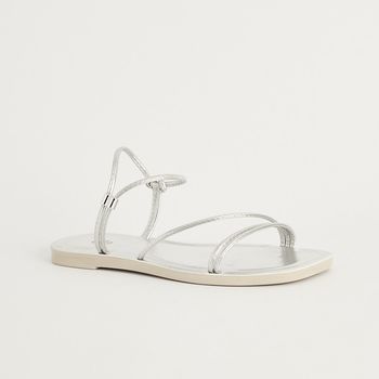 Rasteira Slim Metalizada - PRATEADO