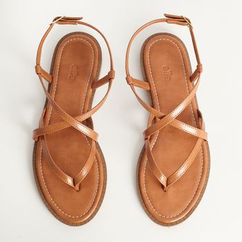 Rasteira Tiras - CAMEL