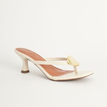 Tamanco Detalhe Metálico - OFF WHITE