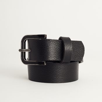 Cinto Couro Fivela Colors - PRETA