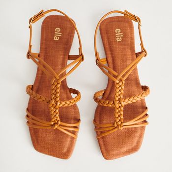 Rasteira Trançada - CAMEL