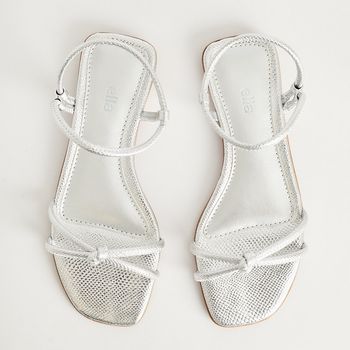 Rasteira Brilho Glam - PRATEADO