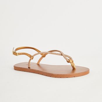 Rasteira Strass Nózinho - BRONZE