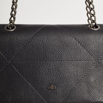 Bolsa Couro Corrente Versátil - PRETA