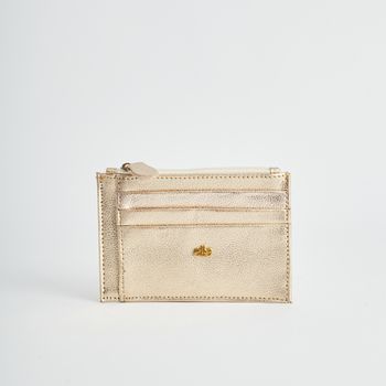 Porta-Cartão Zíper - CHAMPAGNE