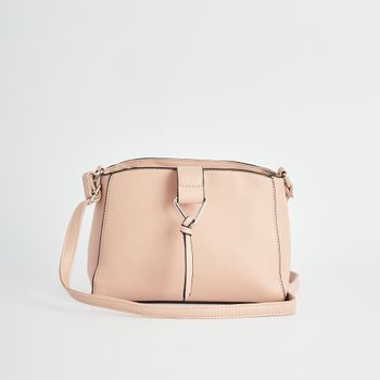 Bolsa Detalhe Geométrico - PALHA