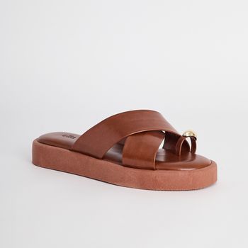 Papete Ring Toe - CARAMELO