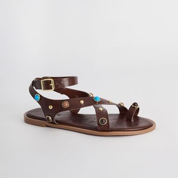 Rasteira Pedraria Boho - TERRA