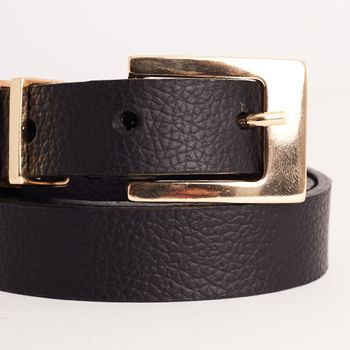 Cinto Couro Passador Triplo - PRETA