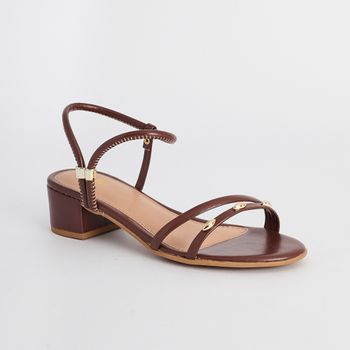 Sandália Salto Bloco Tiras - TERRA