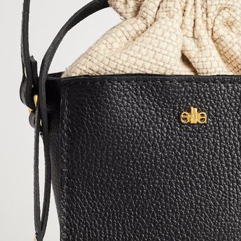 Bolsa Couro Tassel Saco - PRETA