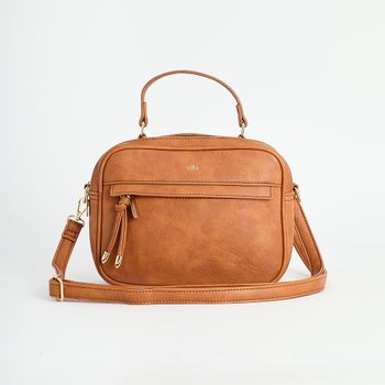 Bolsa Pingente Alça Acetinada - CAMEL